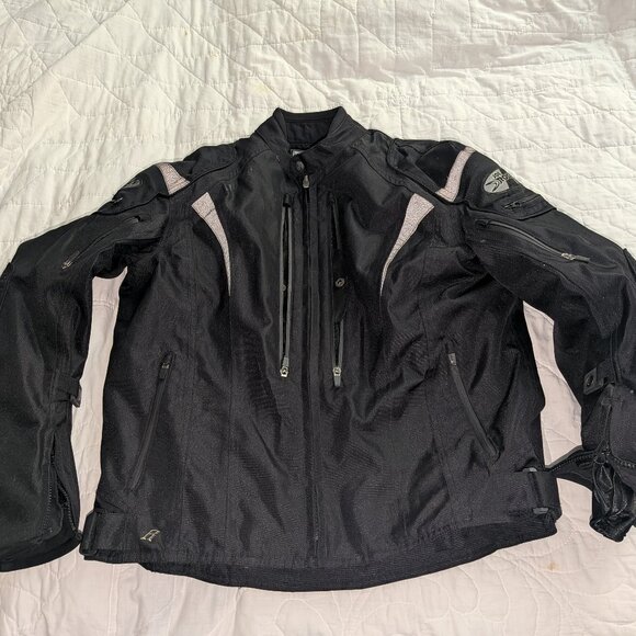 Joe Rocket Atomic 5.0 Mens Textile Motorcycle Jacket Black Large GUC - Picture 1 of 6